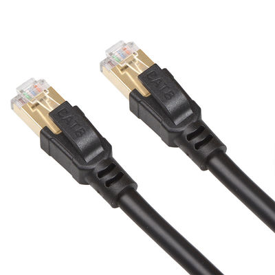 Kabel krosowy OEM Gigabit Ethernet Cat8 S/FTP 40 Gb/s 2000 MHZ Praktyczny