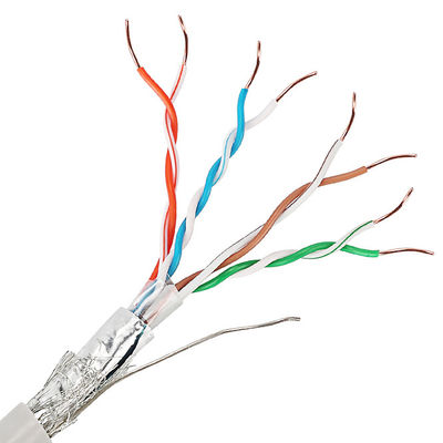 Podwójnie ekranowany kabel Cat5e Lan UTP SFTP 24AWG ze splecionymi przewodami