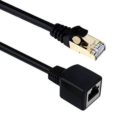 Odporny na złamania kabel przedłużający Cat7 ze złączem męskim na żeński