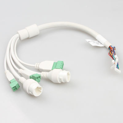 Czarny kabel sieciowy kamery Ethernet RJ45 + 3,81 uniwersalny stabilny