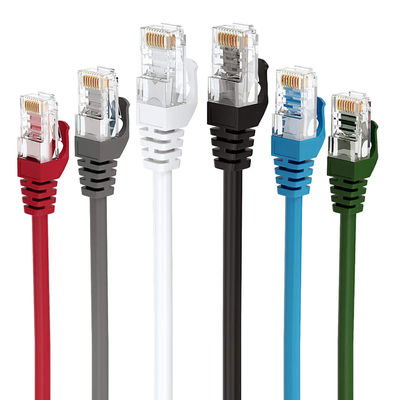 Okrągły kabel krosowy UTP Cat 6 o długości 3 m-100 m, praktyczny kabel krosowy Ethernet Cat 6