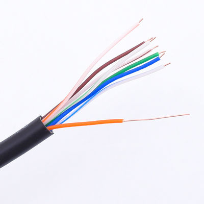 Miedziany kabel krosowy 24AWG Cat 5e, BC7 / 0.2 Płaszcz PCV Kabel krosowy UTP Cat5e