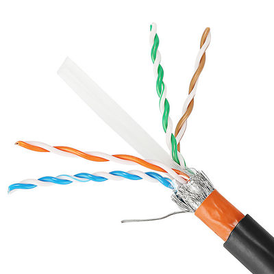 Zewnętrzny kabel Lan 23AWG Cat5e Cat6 Cat6A Cat7 Cat7A z płaszczem z PVC