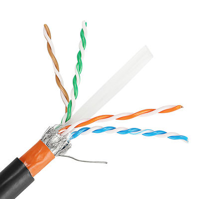 Zewnętrzny kabel Lan 23AWG Cat5e Cat6 Cat6A Cat7 Cat7A z płaszczem z PVC