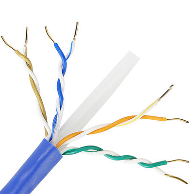 Kabel Ethernet Cat6 z czystej miedzi 1000 Ft CU 4PR 23AWG 0,57 mm do wnętrz