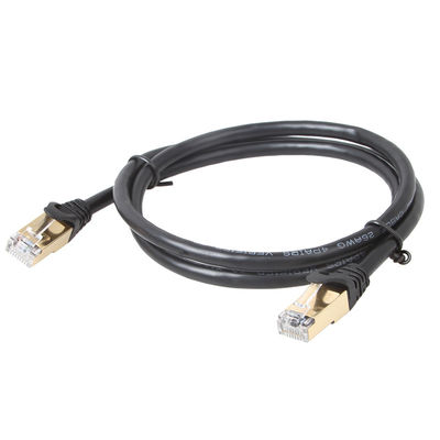 Komputerowy kabel krosowy 1000 Mb / s Cat 6, czysty miedziany kabel krosowy 24AWG RJ45 Cat 6
