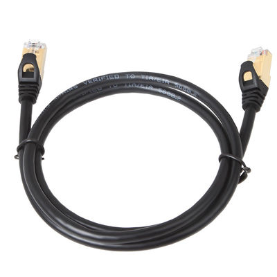 Komputerowy kabel krosowy 1000 Mb / s Cat 6, czysty miedziany kabel krosowy 24AWG RJ45 Cat 6