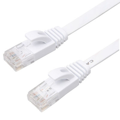 Modem Cat6 Solidny płaski kabel połączeniowy High Speed ​​30 AWG z klipsami