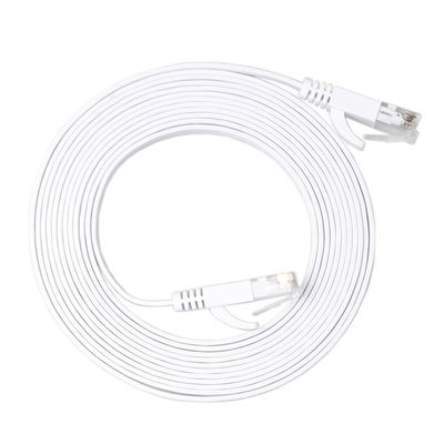 Modem Cat6 Solidny płaski kabel połączeniowy High Speed ​​30 AWG z klipsami