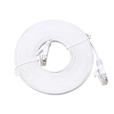 Modem Cat6 Solidny płaski kabel połączeniowy High Speed ​​30 AWG z klipsami