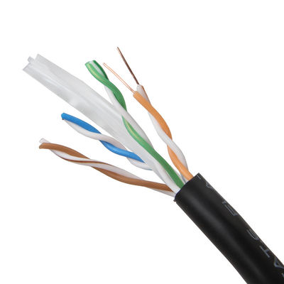 Czarny kabel krosowy Cat6 Cat6a do Gigabit Ethernet 650 MHz 100 W PoE RJ45 UTP