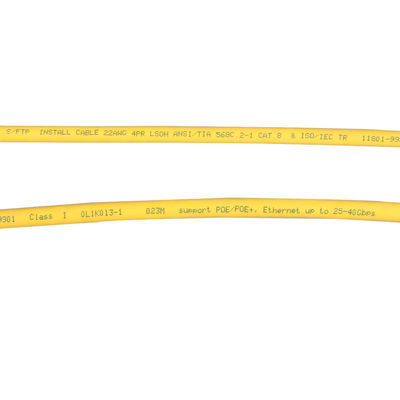 Stabilny kabel 22AWG Cat6a S FTP, 4 pary LSHF LSOH Cat6a S / FTP LSZH