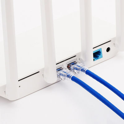 Kabel Ethernet 100 W PoE + RJ45 Cat6, niebieski kabel Gigabit Ethernet Cat6