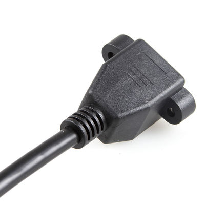 Stabilny ekranowany kabel Ethernet Cat 6a, przedłużacz RJ45 z mocowaniem na śrubę