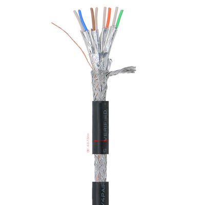 SFTP Zewnętrzny kabel LAN Cat7 Podwójny ekran CCA 28AWG Wielokolorowy