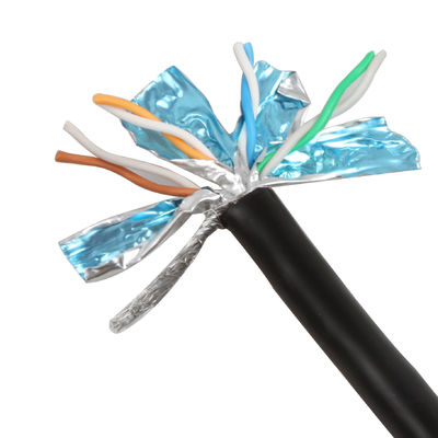 Kabel zewnętrzny 26AWG SFTP Cat7 Ekranowana skrętka Praktyczna
