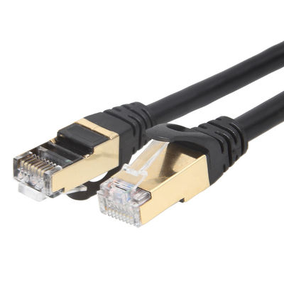 Stabilny wielokolorowy przewód Ethernet Cat 7 Podwójnie ekranowany STP SSTP FTP RJ45