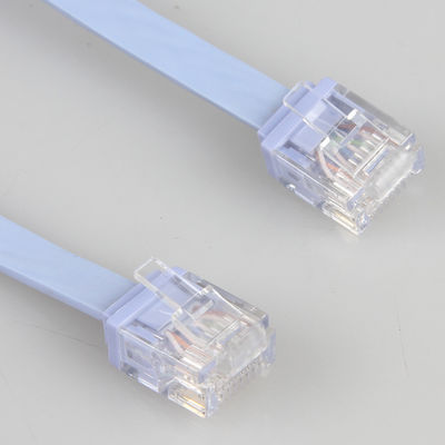 Płaski kabel RJ45 Ethernet Cat5e HDPE BC do oprzyrządowania splecionego