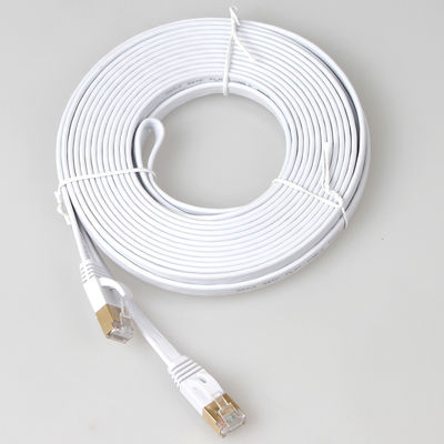 Ekranowany kabel krosowy SFTP Cat7 Płaski Ethernet Wielokolorowy Trwały