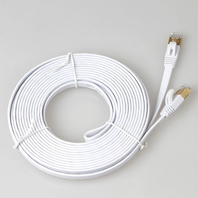 Ekranowany kabel krosowy SFTP Cat7 Płaski Ethernet Wielokolorowy Trwały