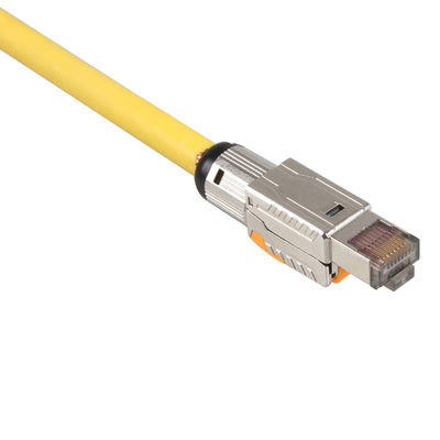 LSZH Kabel Ethernet Cat 8 Lan S/FTP 22AWG Podwójnie ekranowany Kolor żółty