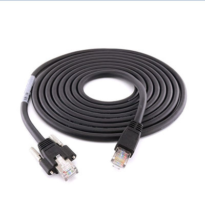 Kamera Cat6A Przemysłowy kabel Ethernet S/FTP RJ45 8P ze śrubą blokującą GigE