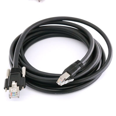 Kamera Cat6A Przemysłowy kabel Ethernet S/FTP RJ45 8P ze śrubą blokującą GigE