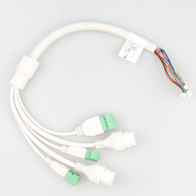 Czarny kabel sieciowy kamery Ethernet RJ45 + 3,81 uniwersalny stabilny