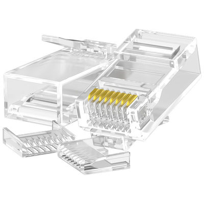 Trwałe złącze PC RJ45 Cat6, ekranowane złącze CAT6 UTP 8P8C