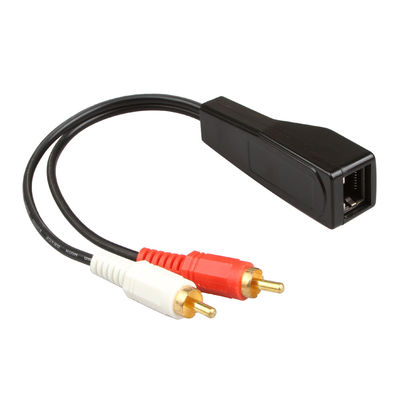 Cat7 Cat8 Niestandardowe zespoły przewodów Stereo 2 RCA do Stereo 2 RCA Goła miedź