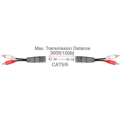 Cat7 Cat8 Niestandardowe zespoły przewodów Stereo 2 RCA do Stereo 2 RCA Goła miedź