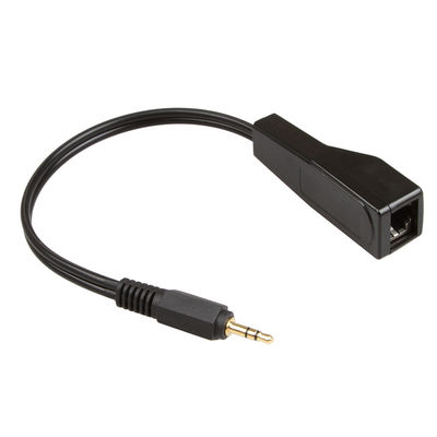 Cat5 Cat6 Niestandardowe zespoły przewodów 3,5 mm stereo do żeńskiego przedłużacza audio RJ45