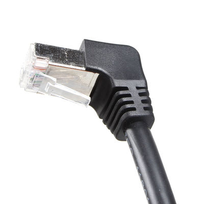 Praktyczny kabel Cat 6 STP prosto do dołu pod kątem 90 stopni