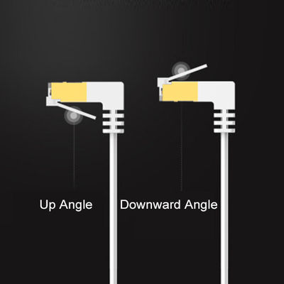 Kabel krosowy OEM Cat6 Trwały kąt od 90 stopni do 270 stopni