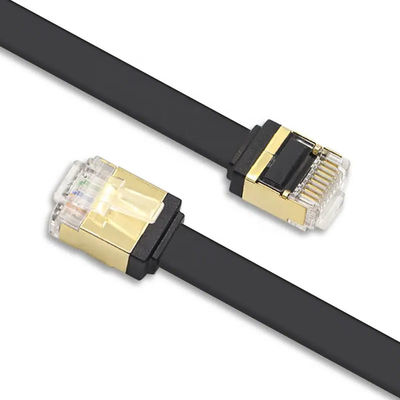 Ultra cienki przewód krosowy RJ45 Cat7 płaska kurtka sieciowa Cat5e CAT6 LSZH