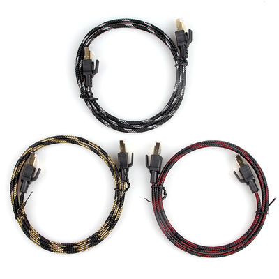 Komputerowy przewód krosowy Ethernet Cat7 Nylon pleciony do routera z modemem PC Laptop