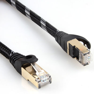 Pleciony kabel sieciowy 10 Gb / s, kabel RJ45 Cat 7 do Gigabit Ethernet