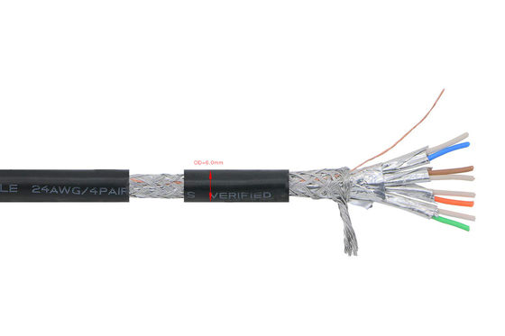 Odporny na złamania kabel przedłużający Cat7 ze złączem męskim na żeński