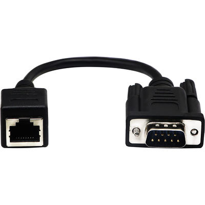 Kabel Cat5 Cat6 RJ45 do RS232, DB9 9-pinowe przemysłowe kable Ethernet