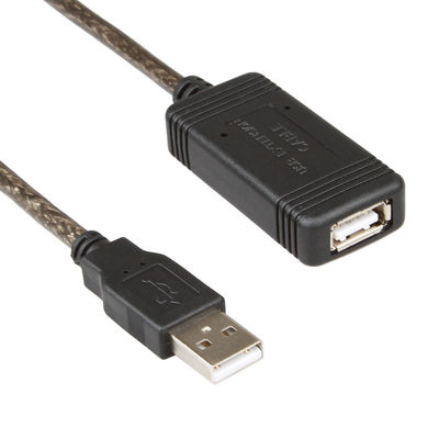 Wytrzymały kabel USB z aktywnym wzmacniaczem PCW, przedłużacz przedłużacza USB 30M