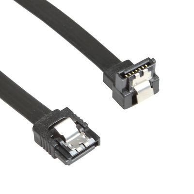 12-calowy kabel zasilający SATA 3 Data 90 stopni pod kątem prostym z zatrzaskiem blokującym