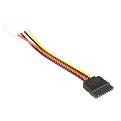 Męski żeński Y SATA Rozdzielacz kabla dysku twardego Molex 4 Pin Trwały