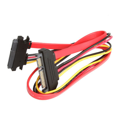 Stabilny przedłużacz SATA 3 Kabel do dysku twardego, męski na żeński 7 + 15-pinowy SATA 3.0 6 gb / s