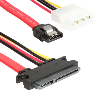 ROHS SATA III kabel wiązki przewodów danych SATA 7 + 15Pin 22Pin do SATA 7Pin + 4Pin