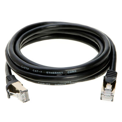 Stabilny wielokolorowy przewód Ethernet Cat 7 Podwójnie ekranowany STP SSTP FTP RJ45