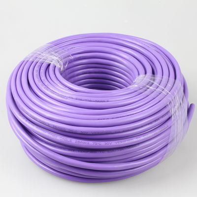 Kabel sieciowy OEM Cat7 Lan High Speed ​​20 Gb / s 24AWG BC S / FTP Kurtka PVC 4 pary