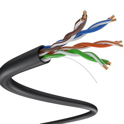 Kabel 24AWG LSZH Low Smoke Cat5e, kabel zewnętrzny Zero Halogen Cat5e 305m