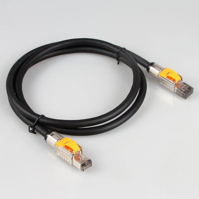 Kątowy kabel krosowy Cat8 ODM z beznarzędziowym modułowym złączem wtykowym