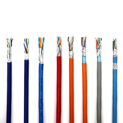 Praktyczny wielokolorowy UTP Cat5e CCA, 0,95 mm aluminium pokryte miedzią Cat5e 8 par