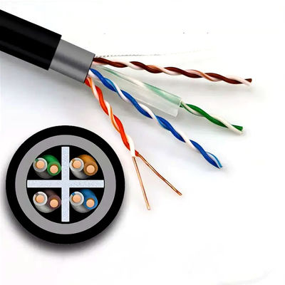 Kabel LAN z podwójną osłoną Cat6 Sieć UTP Czysta miedź na zewnątrz